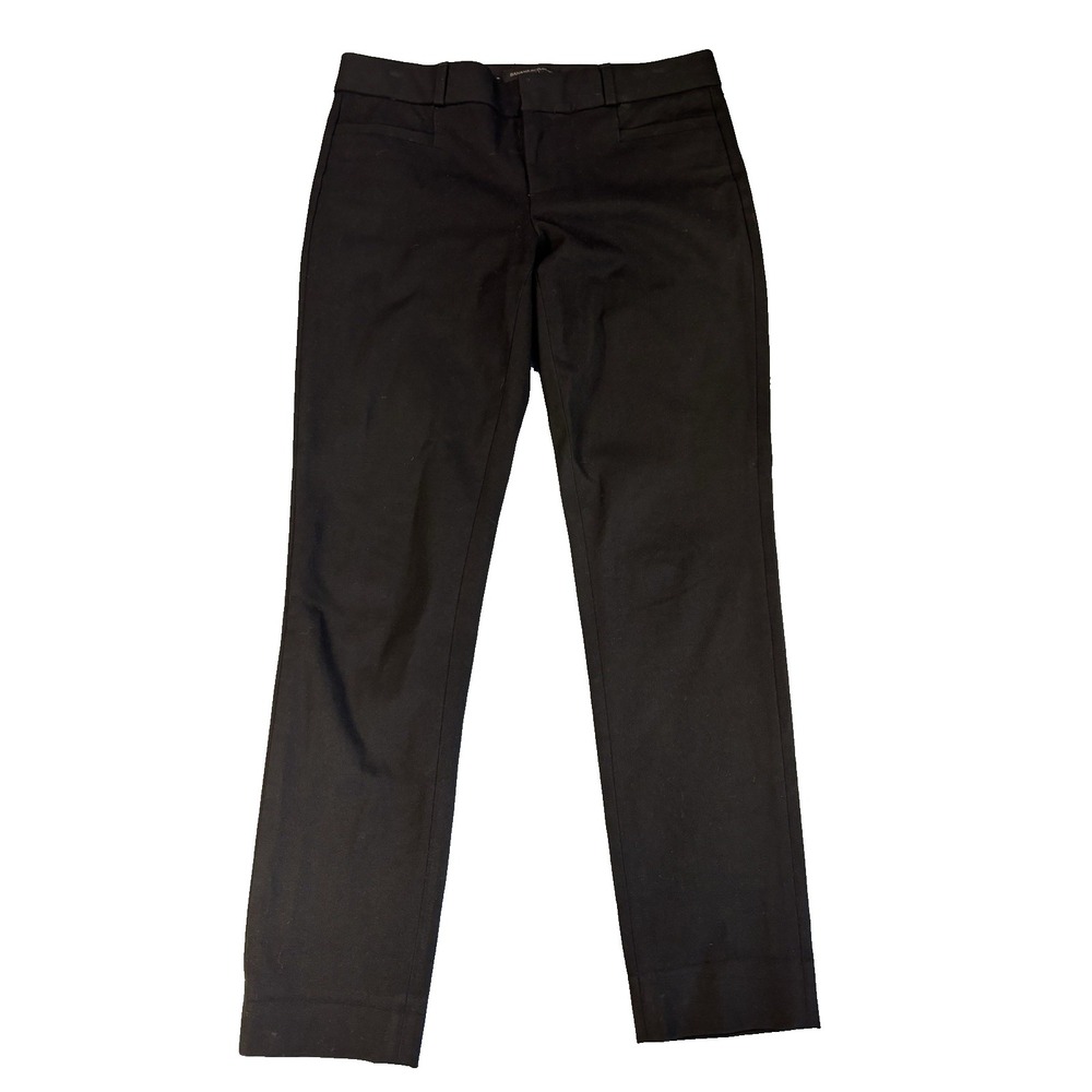 Banana Republic Sloan Pants 2 Black Trousers Corporate Girlie Office Siren Work